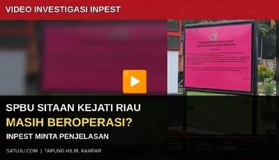 SPBU Masih Beroperasi, Padahal Papan Penyitaan Kejati Riau Terpasang