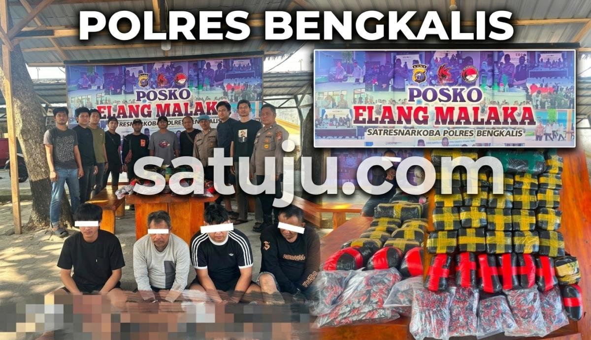Sabu 28,9 Kilogram dan 122.629 Ekstasi Disita di Bengkalis