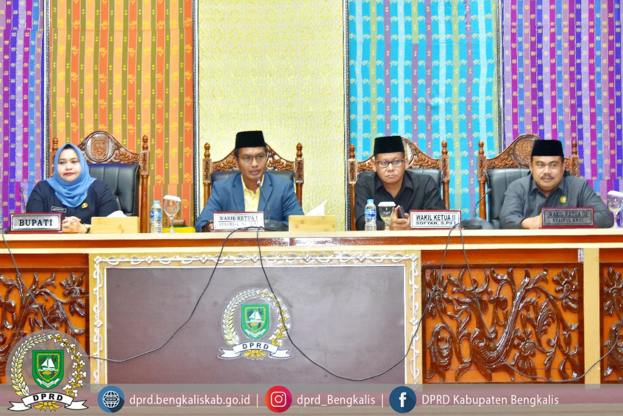 Pandangan umum yang disampaikan tujuh Fraksi DPRD Kabupaten Bengkalis