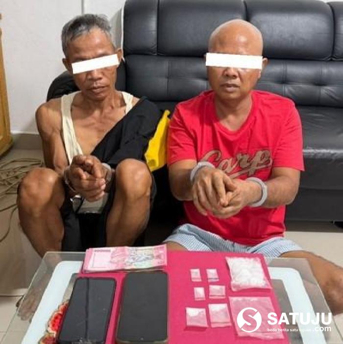 Dini Hari Polsek Mandau Bongkar Sabu di Air Jamban, Dua Tersangka Diciduk