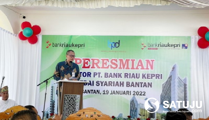 Kedai Syariah Bantan Jaringan Kantor PT Bank Riau Kepri Diresmikan, Ini Harapan Wabup Bengkalis 