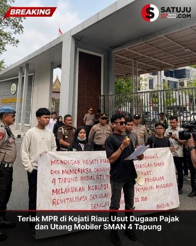 Teriak MPR di Kejati Riau: Usut Dugaan Pajak dan Utang Mobiler SMAN 4 Tapung