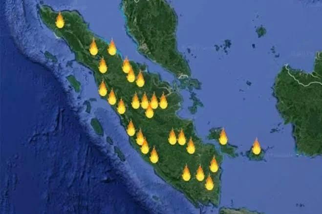 4.806 Hotspot Terdeteksi di Sumatera, Riau Catat 16 Titik