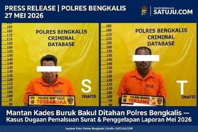 Kasus Lama Berujung Penahanan, Mantan Kades Buruk Bakul Jadi Tersangka