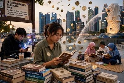 Membaca Berhadiah Koin: Singapura Lawan Krisis Perhatian