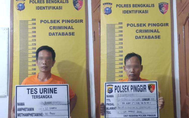 Polsek Pinggir Amankan 2 Gram Sabu, Dua Pelaku Ditangkap