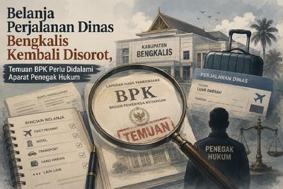 Belanja Perjalanan Dinas Bengkalis Kembali Disorot, Temuan BPK Perlu Didalami Aparat Penegak Hukum