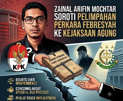 Zainal Arifin Mochtar Soroti Pelimpahan Perkara Febrie Adriansyah ke Kejaksaan Agung