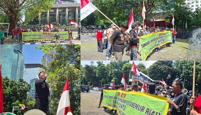 GEMARI Jakarta Gelar Aksi di KPK, Minta Kejelasan Penanganan Perkara Plt Gubri SF Haryanto