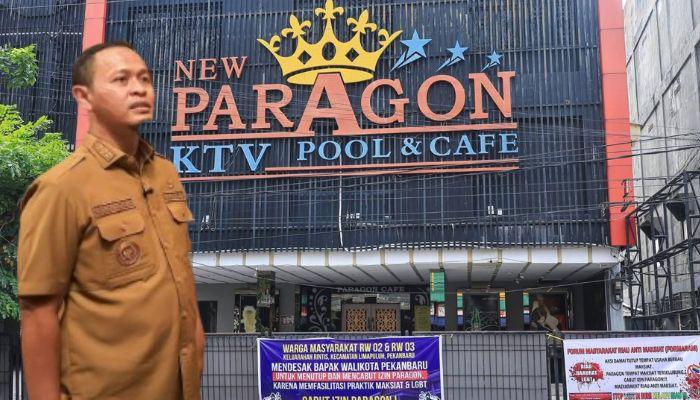Pemko Pekanbaru Segel New Paragon KTV, Wako Agung Turun Langsung ke Lokasi