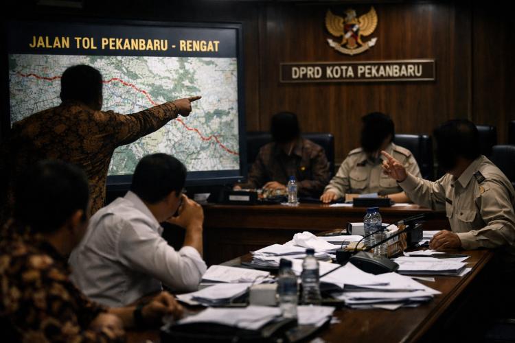 Rapat DPRD Pekanbaru Memanas, BPN Disorot soal Identitas Pemilik Lahan Tol Pekanbaru–Rengat