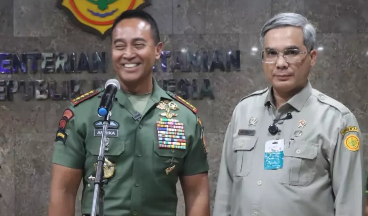 Mentan SYL Bersama Weman Harvick Terima Kunjungan Panglima TNI