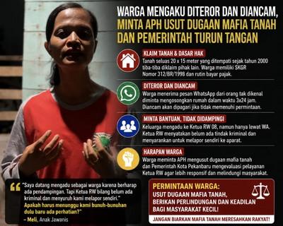 Diduga Diteror Mafia Tanah, Warga Pekanbaru Pertanyakan Sikap Ketua RW Saat Rumah Terancam Dipagari