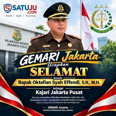 Oktafian Syah Effendi Jadi Kajari Jakarta Pusat, GEMARI: Jaga Integritas dan Kepercayaan Publik