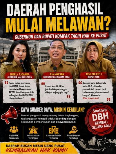 Daerah Penghasil Desak Keadilan Fiskal, Kepala Daerah Kompak Tagih Dana Bagi Hasil