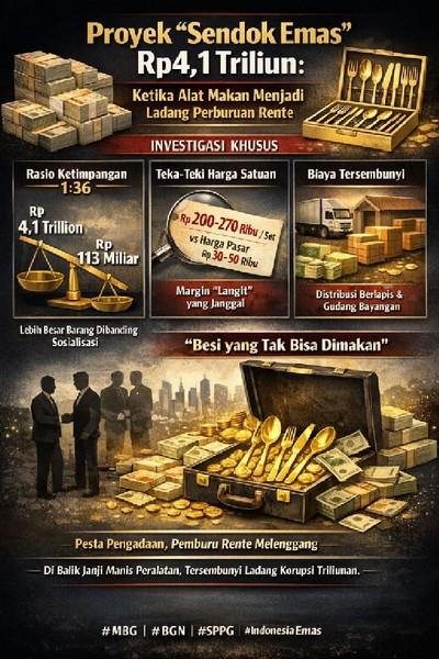 Di Balik Rp4,1 Triliun Alat Makan: Jejak Markup dan “Pesta Pengadaan” dalam Birokrasi