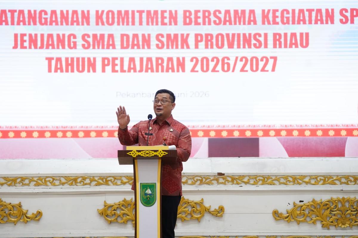 Pemprov Riau Tegaskan SPMB 2026 Bersih dan Transparan, Sekda: Tidak Boleh Ada Intervensi maupun Perlakuan Khusus