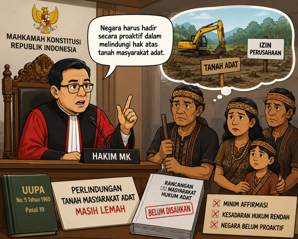 Hakim MK Soroti Lemahnya Perlindungan Tanah Adat, Negara Dinilai Belum Proaktif