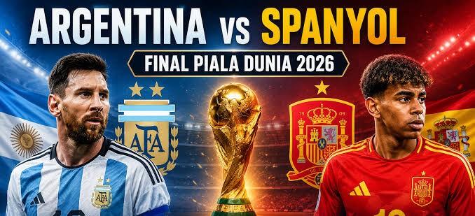 Final Piala Dunia 2026: Spanyol Tantang Argentina, Duel Dua Raksasa Perebutkan Trofi Dunia