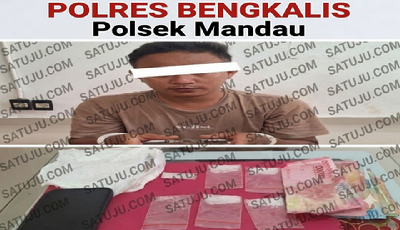 Polsek Mandau Ringkus Terduga Pengedar, Enam Paket Sabu Disita di Talang Mandi
