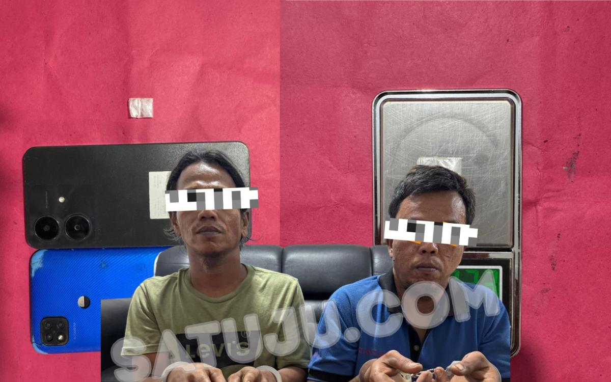 Satresnarkoba Polres Bengkalis Amankan Dua Pria Diduga Penyalahguna Sabu di Bathin Solapan