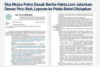 Eka Mulya Putra Desak Berita-Fakta.com Jalankan Putusan Dewan Pers Utuh, Laporan ke Polda Babel Disiapkan