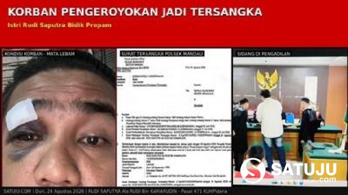 Korban Pengeroyokan Jadi Tersangka, Istri Rudi Saputra Bidik Propam
