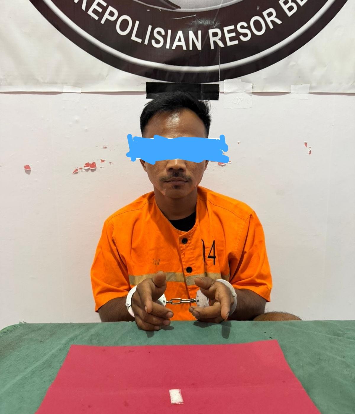 Pengedar Sabu di Mandau Ditangkap Saat Bersembunyi di Rumah