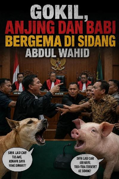 Kericuhan Sidang Gubernur Riau Viral, Umpatan "Anjing" dan "Babi" Bergema di Ruang Tipikor