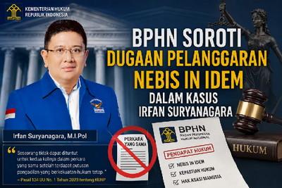 Asas Nebis in Idem Jadi Sorotan, BPHN Pertanyakan Penetapan Tersangka Irfan Suryanagara