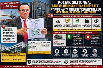 Legalitas Ekspor Ilmenit PMM Dipertahankan, Kuasa Hukum Bantah Tuduhan Tidak Kooperatif