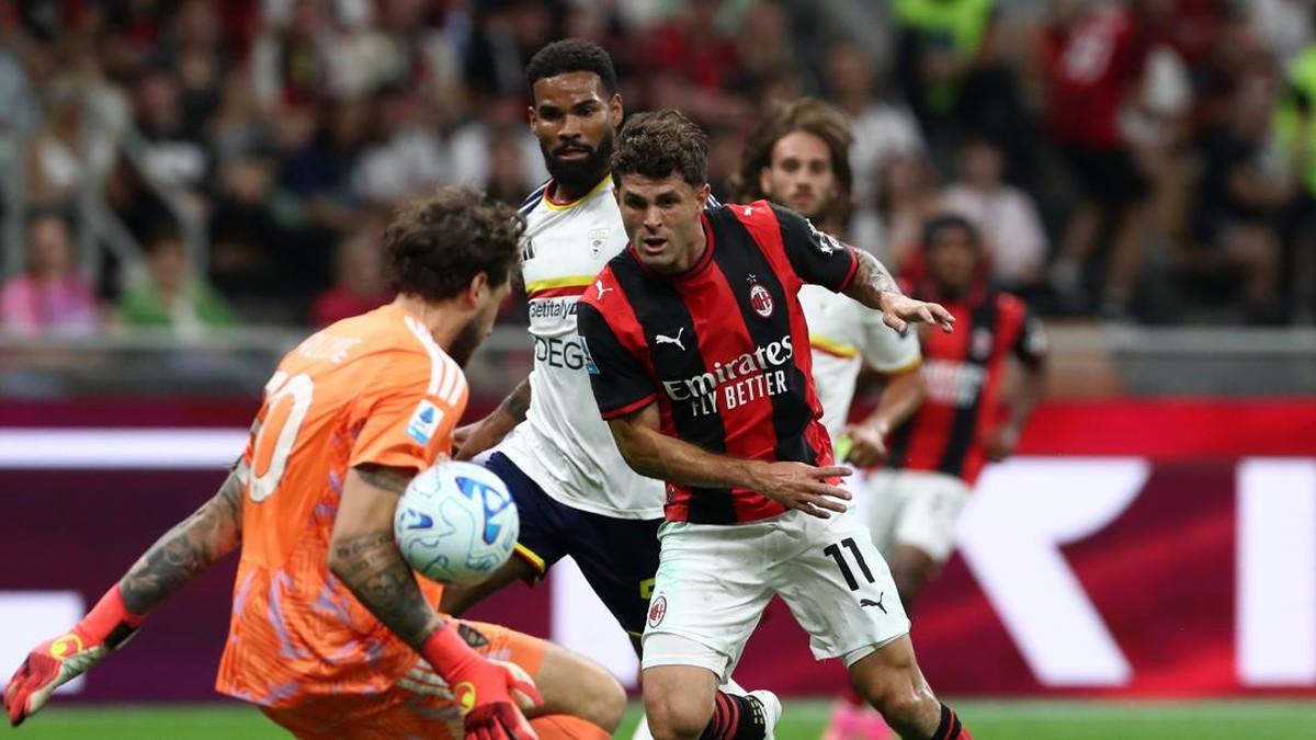 AC Milan Hancurkan Lecce 3-0, Pulisic dan Rabiot Jadi Penentu di San Siro