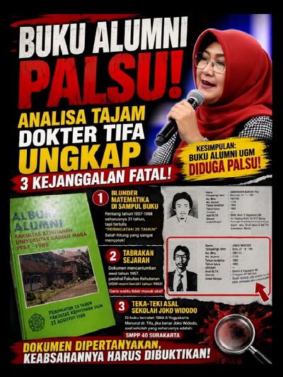 Kontroversi Buku Alumni UGM, dr. Tifa Ungkap Tiga Poin yang Dipertanyakan