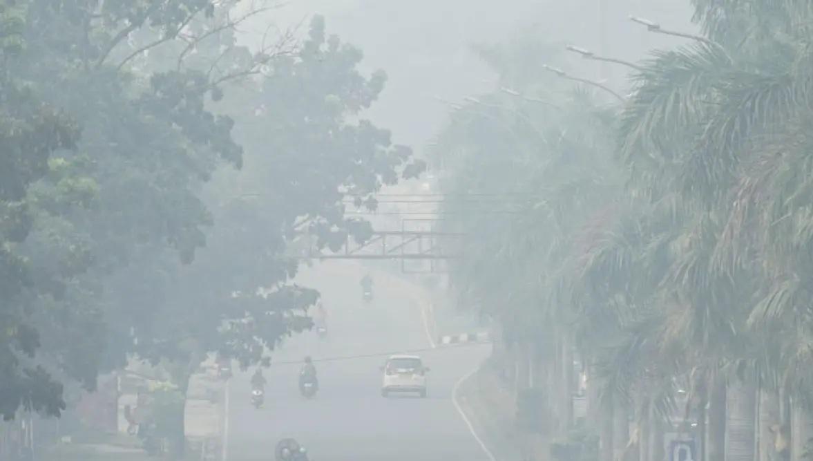 Kualitas Udara Pekanbaru Masih Tidak Sehat, Riau Dikepung 150 Hotspot