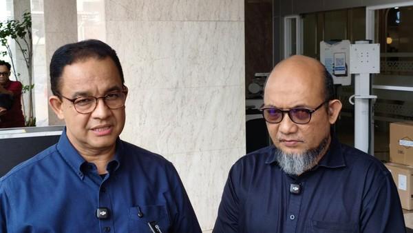 Anies dan Novel Jenguk Aktivis KontraS Andrie Yunus, Desak Polisi Ungkap Dalang Serangan
