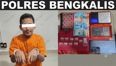 10 Paket Sabu Disita, Polsek Mandau Ringkus Pria 28 Tahun