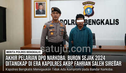 Akhir Pelarian DPO Narkoba Buron Sejak 2024, Ditangkap di Era Kepemimpinan Kapolres Bengkalis AKBP Fahrian Saleh Siregar