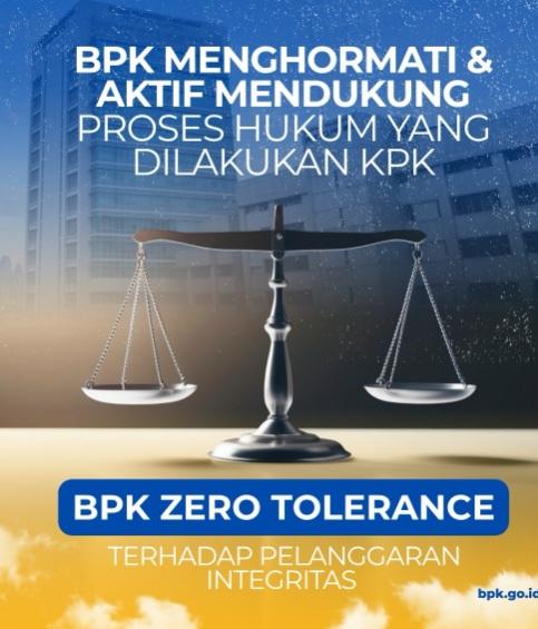 BPK Hormati Proses Hukum KPK Terkait OTT Dugaan Suap di Pemkab Muara Enim
