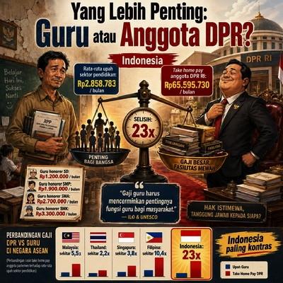 Dokter Soroti Kesenjangan Gaji Guru dan DPR, Sebut Negara Harus Lebih Adil