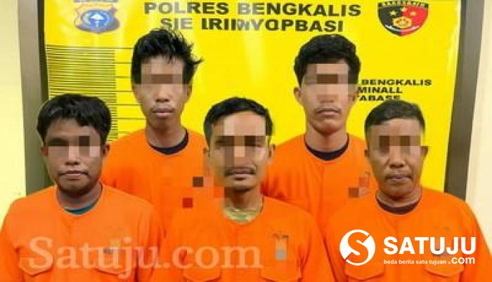 Oknum Kadus dan PNS Satpol PP Bengkalis Positif Sabu, Lima Orang Diamankan Polisi