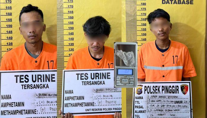 Tiga Orang Diamankan, Polsek Pinggir Ungkap Penyalahgunaan Sabu di Kebun Sawit
