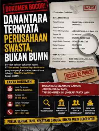 Dokumen Danantara Bocor, Status Swasta Picu Sorotan Publik