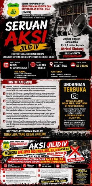 Menguji Dewa Gede Wirajana, GMPR Tagih Janji Kejati Riau Usut Dugaan Dana PI