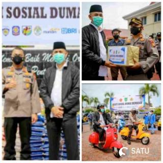 Wako Faisal Pimpin Salurkan Sembako Sebanyak 362 Paket Untuk Masyarakat Dampak Covid-19