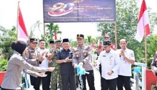 Perkimtan Bengkalis Apresiasi Jembatan Merah Putih Presisi, Akses Dua Desa Kini Makin Lancar
