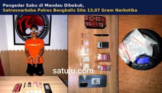 Pengedar Sabu di Mandau Dibekuk, Satresnarkoba Polres Bengkalis Sita 13,07 Gram Narkotika
