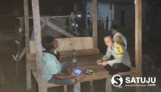 Polsek Langgam Cek Pos Kamling, Warga Diminta Waspadai C3 dan Geng Motor