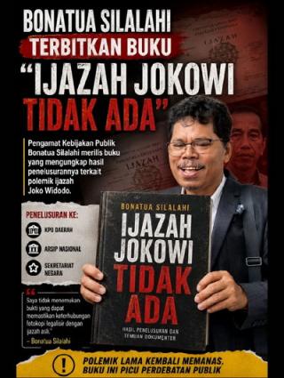 Buku “Ijazah Jokowi Tidak Ada” Picu Lagi Polemik dan Sorotan Hukum