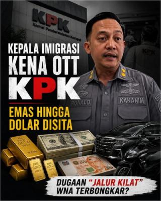 OTT KPK di Imigrasi Jakarta Barat, Emas dan Valas Disita dalam Dugaan Izin Tinggal WNA