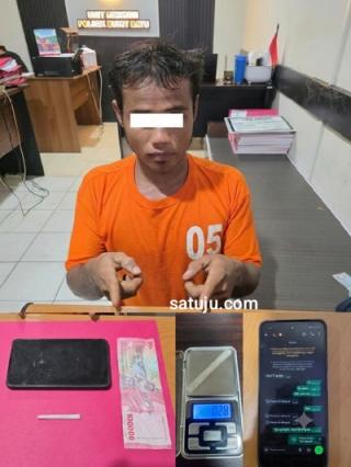 Polsek Bukit Batu Bongkar Dugaan Transaksi Sabu, Pria 30 Tahun Ditangkap